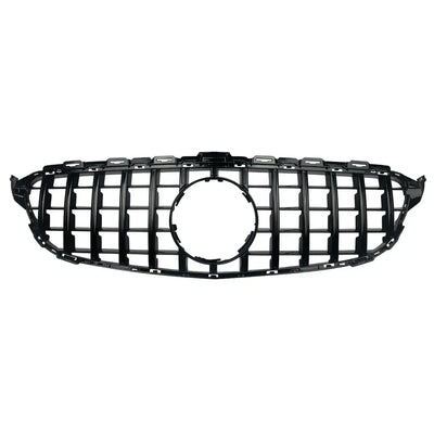 Grille Avant Style GTR Mercedes Classe C W205 2014-2018 - installé sur véhicule - Becquet Voiture