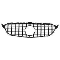 Grille Avant Style GTR Mercedes Classe C W205 2014-2018 - vue de profil - Becquet Voiture