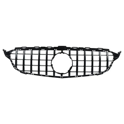 Grille Avant Style GTR Mercedes Classe C W205 2014-2018 - vue de profil - Becquet Voiture