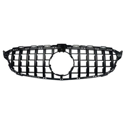 Grille Avant Style GTR Mercedes Classe C W205 2014-2018 - vue rapprochée - Becquet Voiture