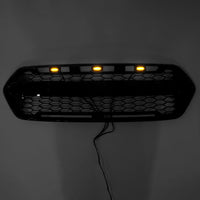 Grille Avant Style Raptor LED Ford Transit Custom 2018-2023 - installé sur véhicule 2 - Becquet Voiture