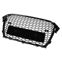 Grille Avant Style RS4 Noir Brillant pour Audi A4 S4 B8.5 - installé sur véhicule 2 - Becquet Voiture
