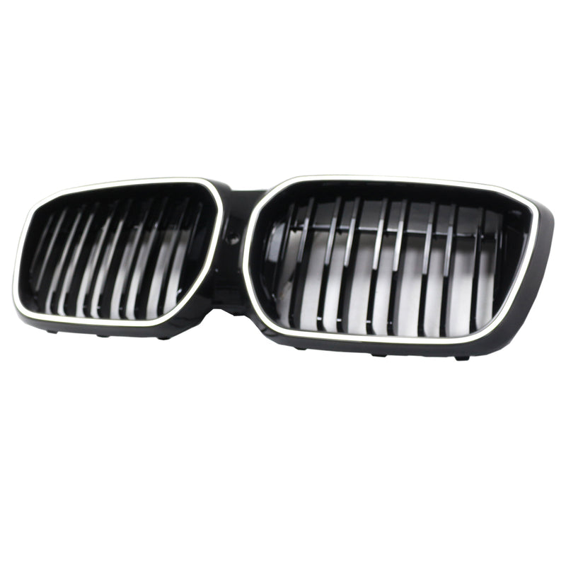 Grille BMW iX3 G08 LCI Double Lamelles Noir 2022-2024 - installé sur véhicule 2 - Becquet Voiture