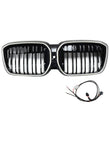 Grille BMW iX3 G08 LCI Double Lamelles Noir 2022-2024
