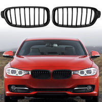 Grille BMW Série 3 F30 F31 F35 Noir Brillant 2012-2019 - vue de trois-quarts - Becquet Voiture