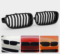Grille BMW Série 3 F30 F31 F35 Noir Brillant 2012-2019 - vue rapprochée - Becquet Voiture