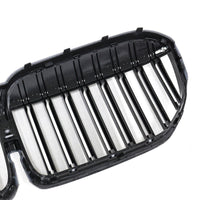 Gloss Black Kidney Grille BMW 7 Series G11 G12 2019-2022 v2 - front view 2 - Becquet Voiture