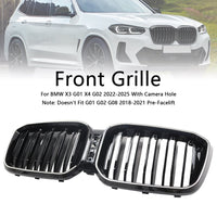 Grille BMW X3 G01 X4 G02 Double Lamelles 2022-2025 - vue arrière - Becquet Voiture
