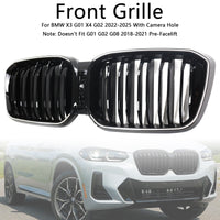 Grille BMW X3 G01 X4 G02 Double Lamelles 2022-2025 - vue de profil - Becquet Voiture