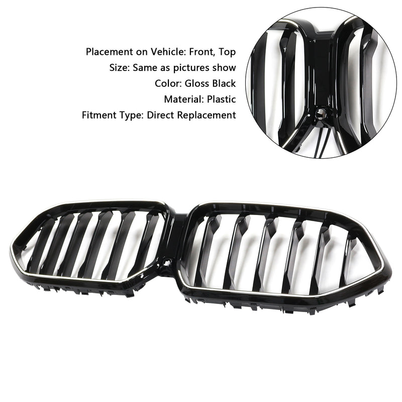 Grille BMW X6 G06 M50i Noir 2020-2022 Pare-Chocs - packshot studio - Becquet Voiture