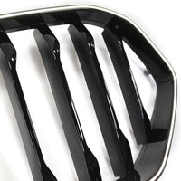 Grille BMW X6 G06 M50i Noir 2020-2022 Pare-Chocs - vue de dessus - Becquet Voiture