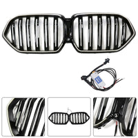 Grille BMW X6 G06 M60i Double Lamelles Noir 2023-2025 - détail du montage - Becquet Voiture