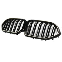 Grille BMW X6 G06 M60i Double Lamelles Noir 2023-2025 - installé sur véhicule 2 - Becquet Voiture