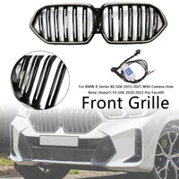 Grille BMW X6 G06 M60i Double Lamelles Noir 2023-2025 - installé sur véhicule - Becquet Voiture