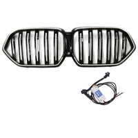 Grille BMW X6 G06 M60i Double Lamelles Noir 2023-2025 - vue arrière 2 - Becquet Voiture