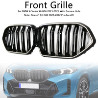 Grille BMW X6 G06 M60i Double Lamelles Noir 2023-2025 - vue arrière - Becquet Voiture