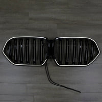 Grille BMW X6 G06 M60i Double Lamelles Noir 2023-2025 - vue de profil 2 - Becquet Voiture