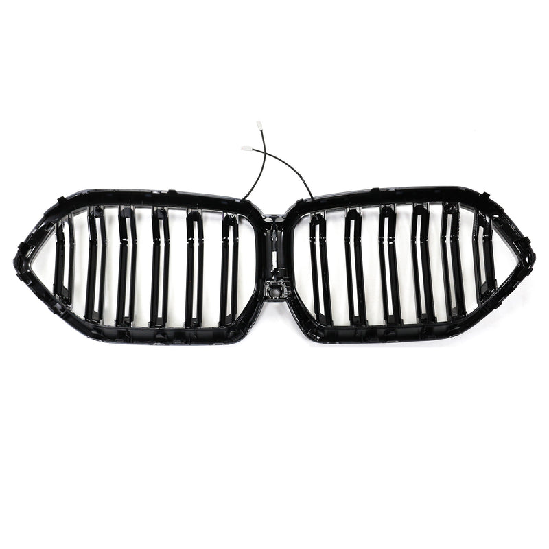 Grille BMW X6 G06 M60i Double Lamelles Noir 2023-2025 - vue rapprochée - Becquet Voiture