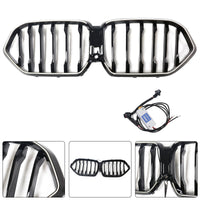 Grille BMW X6 G06 M60i Noir 2023-2025 Pare-Chocs - détail du montage - Becquet Voiture
