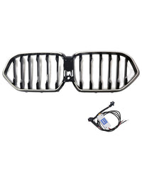 Grille BMW X6 G06 M60i Noir 2023-2025 Pare-Chocs - vue de face - Becquet Voiture