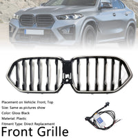 Grille BMW X6 G06 M60i Noir 2023-2025 Pare-Chocs - vue de profil - Becquet Voiture