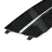 Grille Calandre Audi A6 C7 S-Line 2016-2018 Noir Chrome - en situation - Becquet Voiture