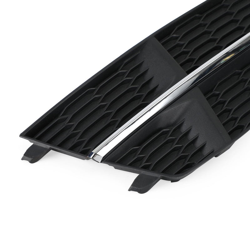 Grille Calandre Audi A6 C7 S-Line 2016-2018 Noir Chrome - en situation - Becquet Voiture