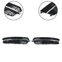 Grille Calandre Audi A6 C7 S-Line 2016-2018 Noir Chrome - vue de trois-quarts - Becquet Voiture