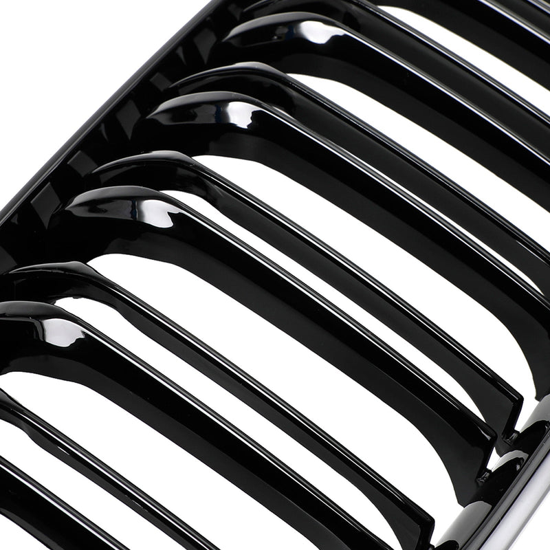 Grille Calandre Avant Double Noire Brillante BMW Série 1 F20 F21 2015-2017 - détail du montage - Becquet Voiture