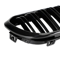Grille Calandre Avant Double Noire Brillante BMW Série 1 F20 F21 2015-2017 - vue rapprochée - Becquet Voiture