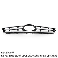 Grille Calandre Avant LED Noire Chromée Benz Classe C W204 - packshot studio - Becquet Voiture