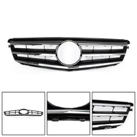 Grille Calandre Avant LED Noire Chromée Benz Classe C W204 - vue arrière - Becquet Voiture