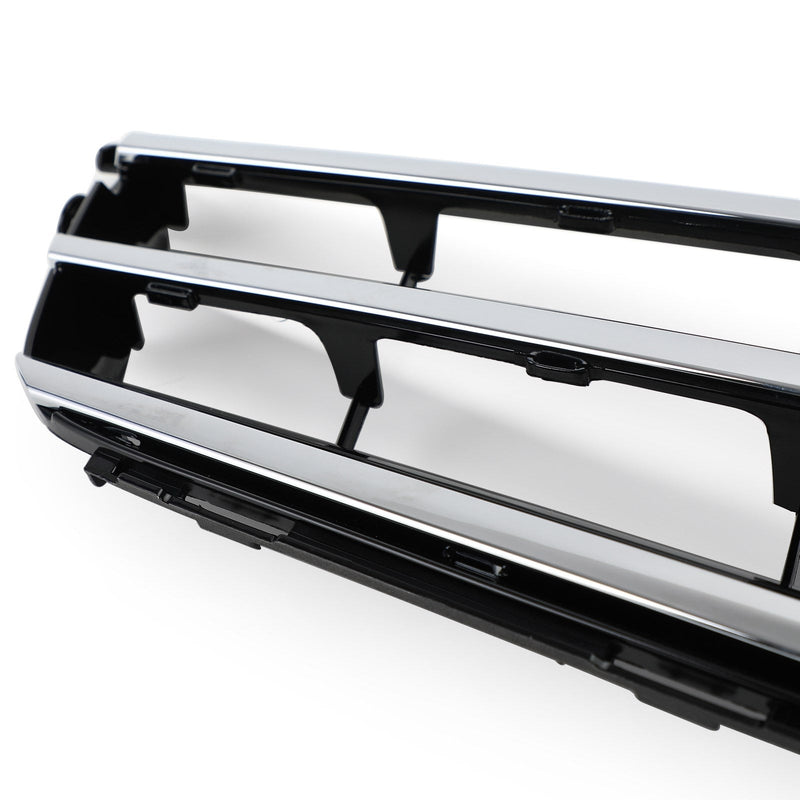 Grille Calandre Avant LED Noire Chromée Benz Classe C W204 - vue de profil 2 - Becquet Voiture