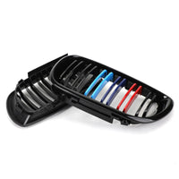 M-Color Frontgrill BMW E46 3er 2002–2005 - am Fahrzeug montiert - Becquet Voiture