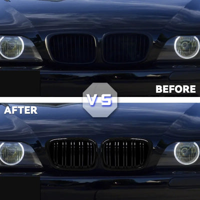 Grille Calandre BMW E39 Série 5 1999-2003 - vue de profil - Becquet Voiture