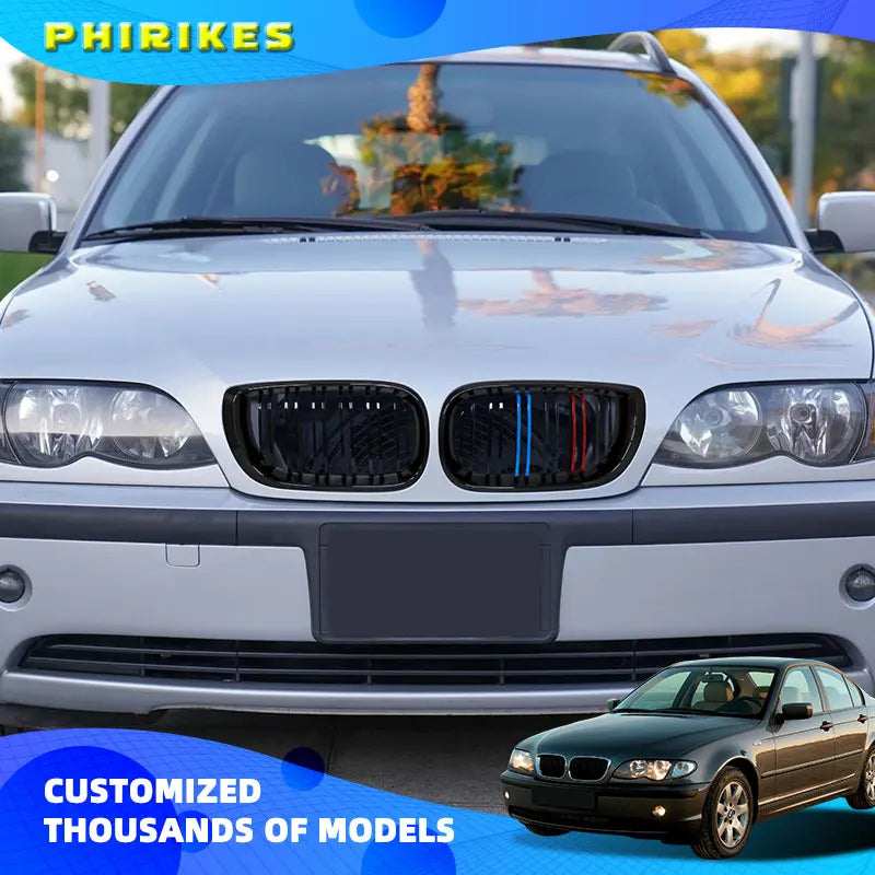 Grille Calandre BMW Série 3 E46 2002-2005 - vue de face - Becquet Voiture
