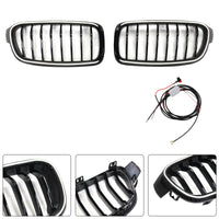 Grille Calandre BMW Série 3 F30 F31 Noir Brillant 2012-2019 - vue rapprochée - Becquet Voiture