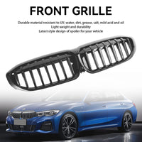 BMW 3er G20 Kühlergrill Schwarz glänzend 2019–2020 - am Fahrzeug montiert - Becquet Voiture