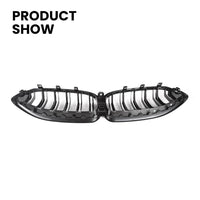 Grille Calandre BMW Série 8 G14 G15 G16 2020+ Noir Brillant - installé sur véhicule - Becquet Voiture