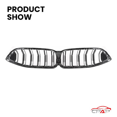 Grille Calandre BMW Série 8 G14 G15 G16 2020+ Noir Brillant - packshot studio - Becquet Voiture