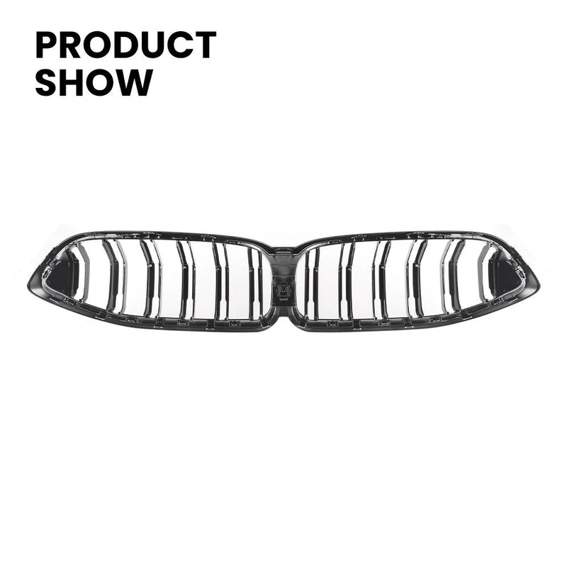 Grille Calandre BMW Série 8 G14 G15 G16 2020+ Noir Brillant - packshot studio - Becquet Voiture