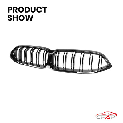 Grille Calandre BMW Série 8 G14 G15 G16 2020+ Noir Brillant - vue arrière - Becquet Voiture