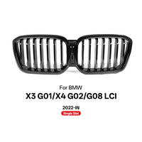 Grille Calandre BMW X3 G01 X4 G02 LCI 2022+ - vue rapprochée - Becquet Voiture