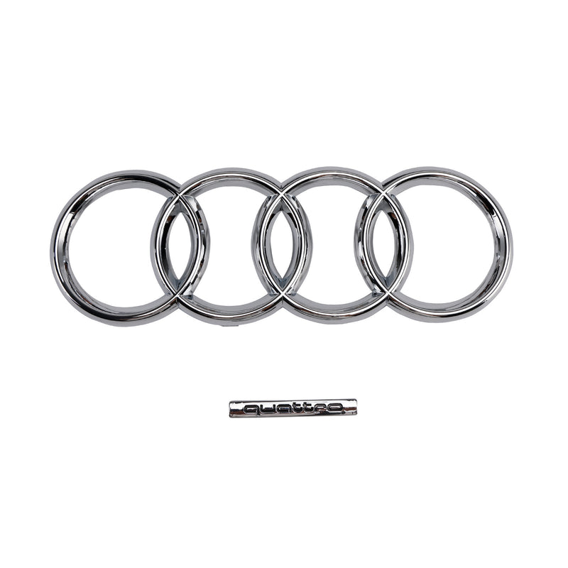 Chrome Grille Audi A8 D4 2010-2014 - three-quarter view - Becquet Voiture