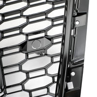 Black RS4-Style Hexagonal Honeycomb Grille for Audi A4 - close-up view 2 - Becquet Voiture