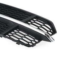 Lower Bumper Grille Audi A6 C7 S-Line 2016-2018 Black Chrome - in use - Becquet Voiture
