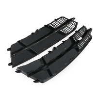Lower Bumper Grille Audi A6 C7 S-Line 2016-2018 Black Chrome - top view - Becquet Voiture