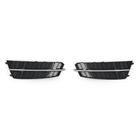Lower Bumper Grille Audi A6 C7 S-Line 2016-2018 Black Chrome - front view - Becquet Voiture