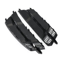 Lower Bumper Grille Audi A6 C7 S-Line 2016-2018 Black Chrome - side view - Becquet Voiture