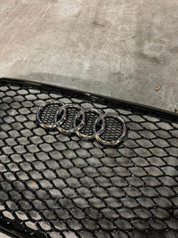 Gloss Black RSQ3-Style Grille for 2011–2015 Audi Q3 - rear view - Becquet Voiture